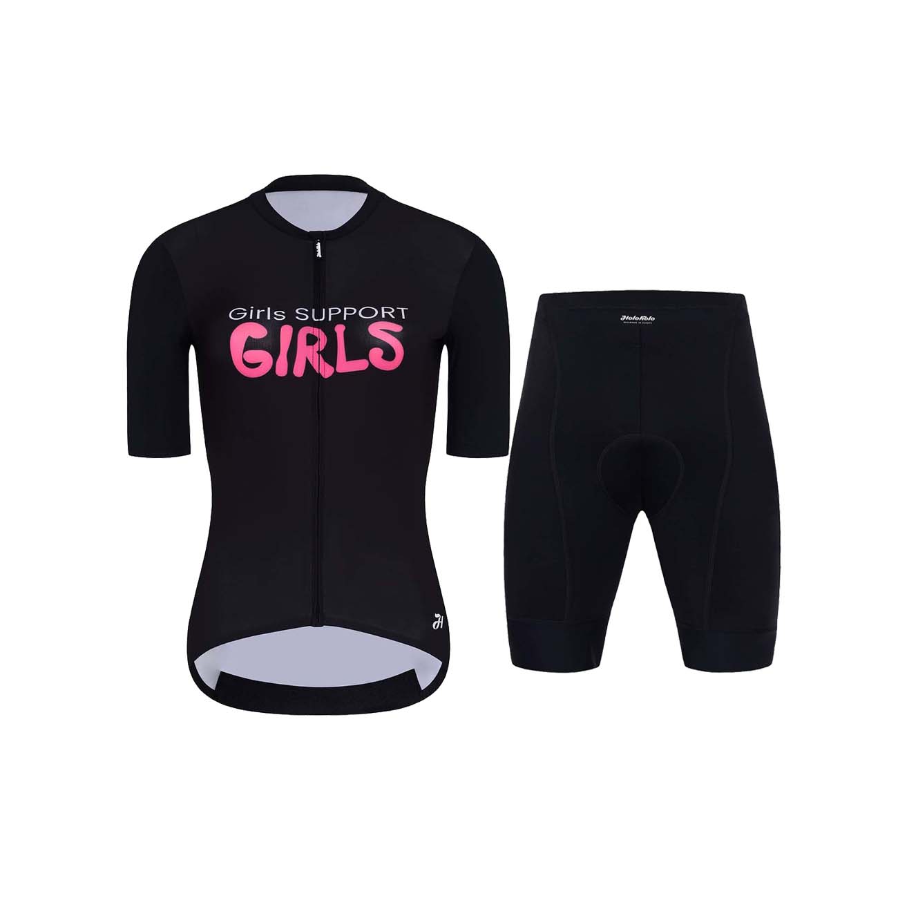 
                HOLOKOLO Cyklistický krátky dres a krátke nohavice - SUPPORT ELITE LADY - čierna
            