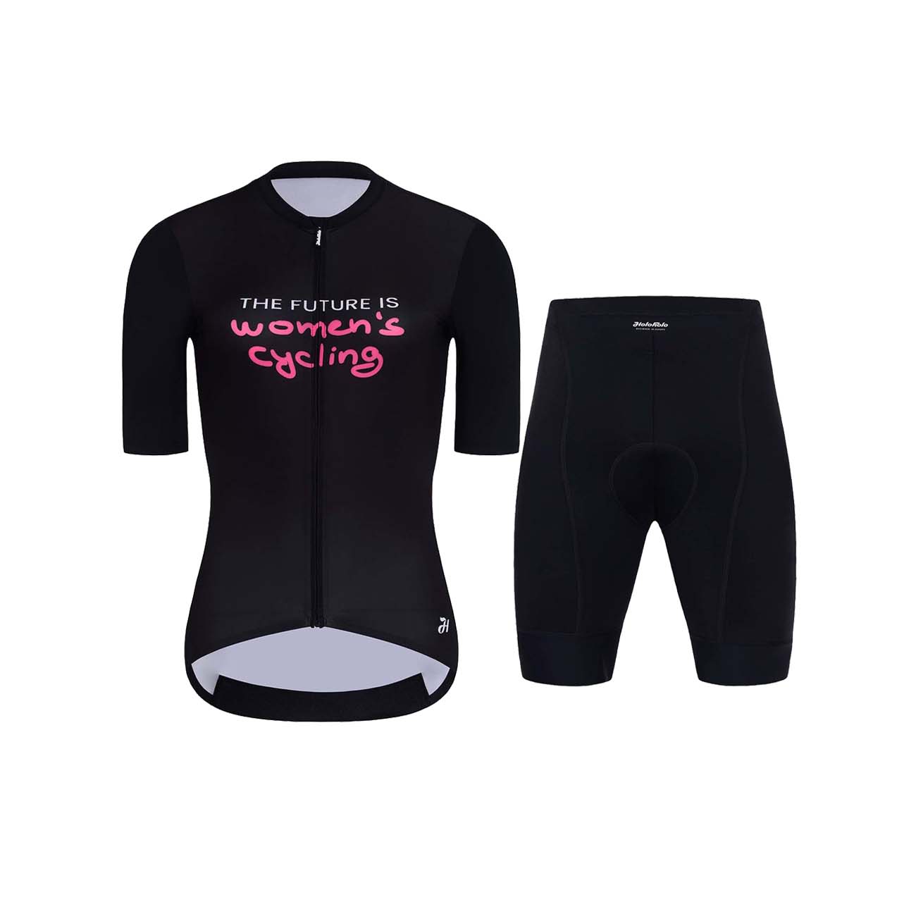 
                HOLOKOLO Cyklistický krátky dres a krátke nohavice - FUTURE ELITE LADY - čierna
            