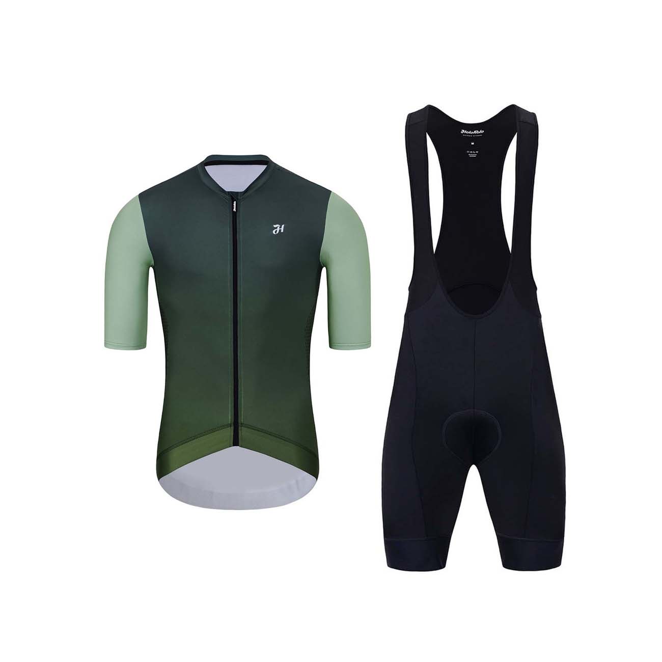 
                HOLOKOLO Cyklistický krátky dres a krátke nohavice - INFINITY - zelená/čierna
            