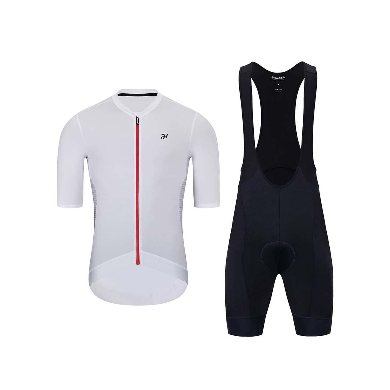 HOLOKOLO Cyklistický krátky dres a krátke nohavice - INFINITY - čierna/biela