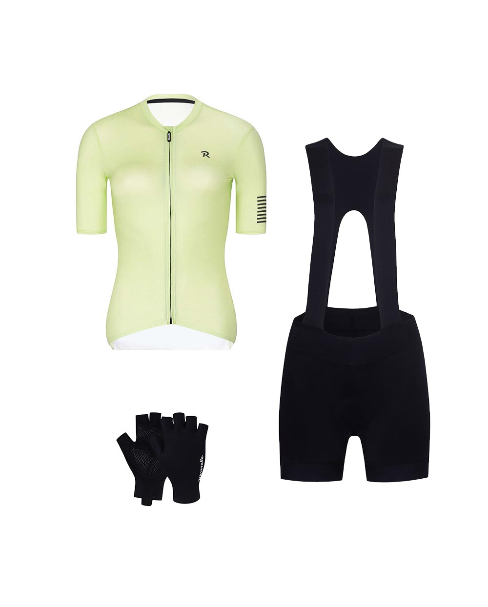 RIVANELLE Cyklistický mega set - VICTORIOUS - svetlo zelená/čierna