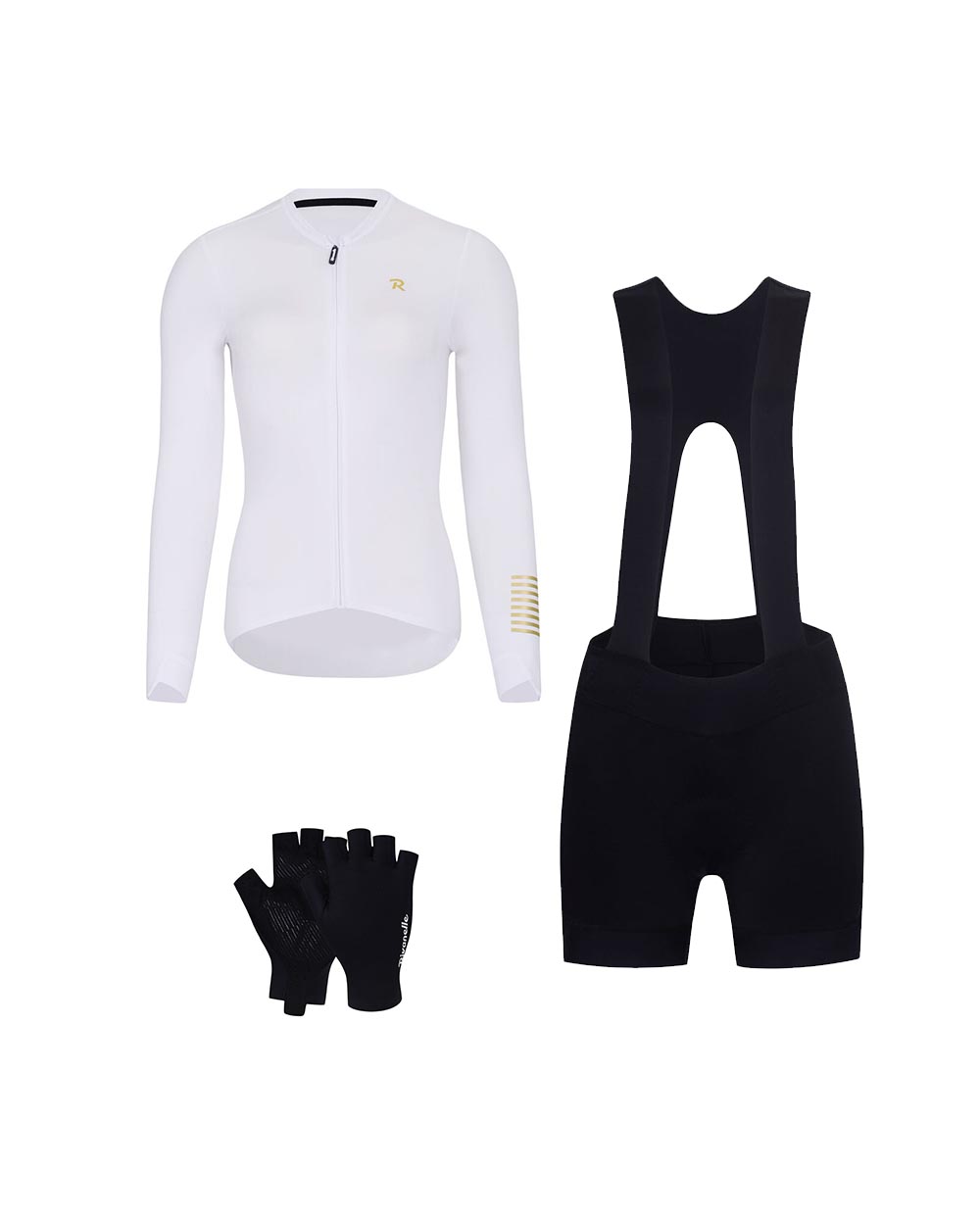 RIVANELLE Cyklistický mega set - VICTORIOUS - čierna/biela