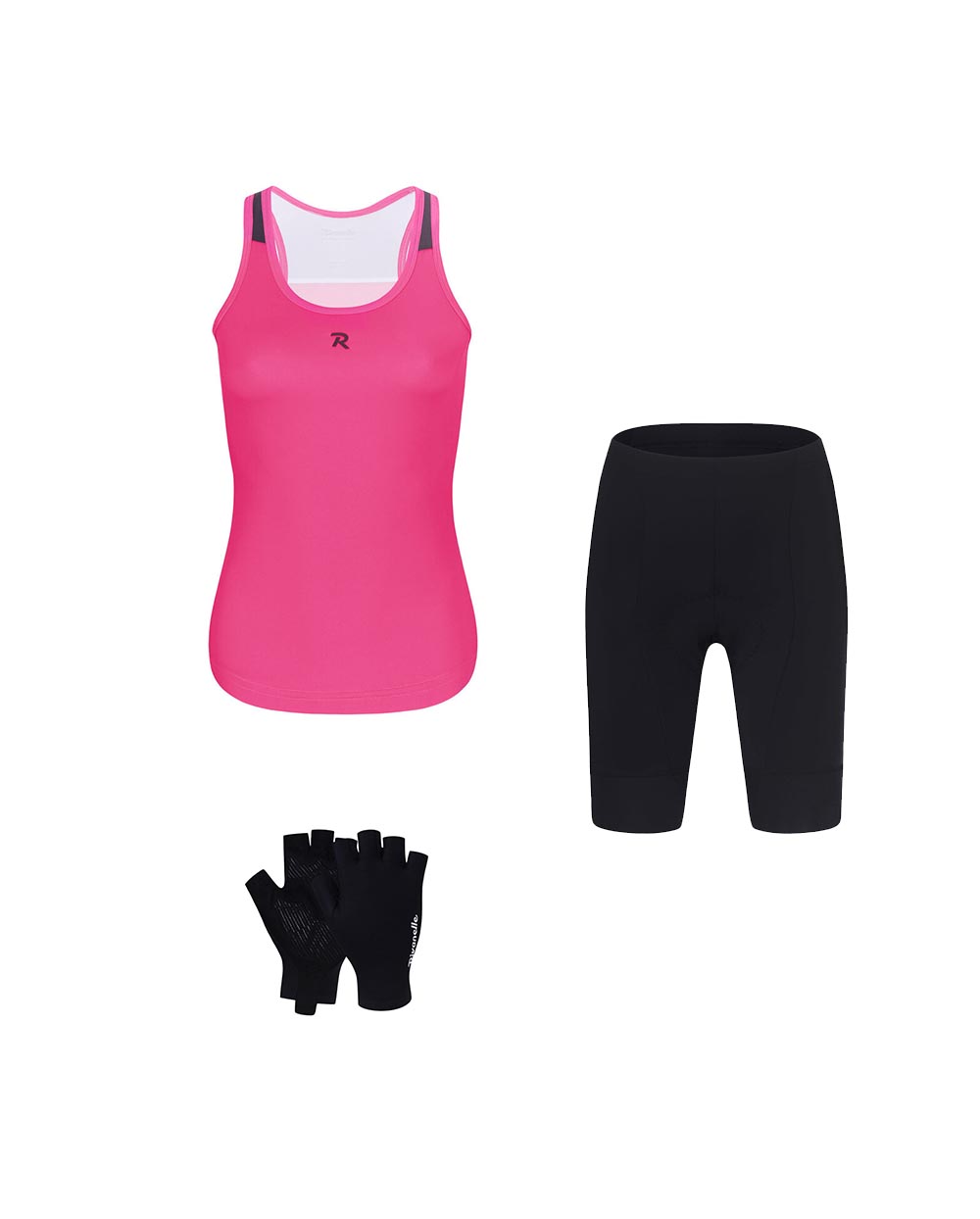 RIVANELLE Cyklistický mega set - SPARK - ružová/čierna