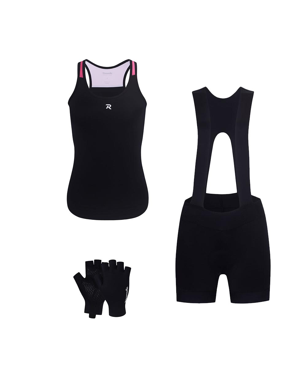 RIVANELLE Cyklistický mega set - SPARK - ružová/čierna