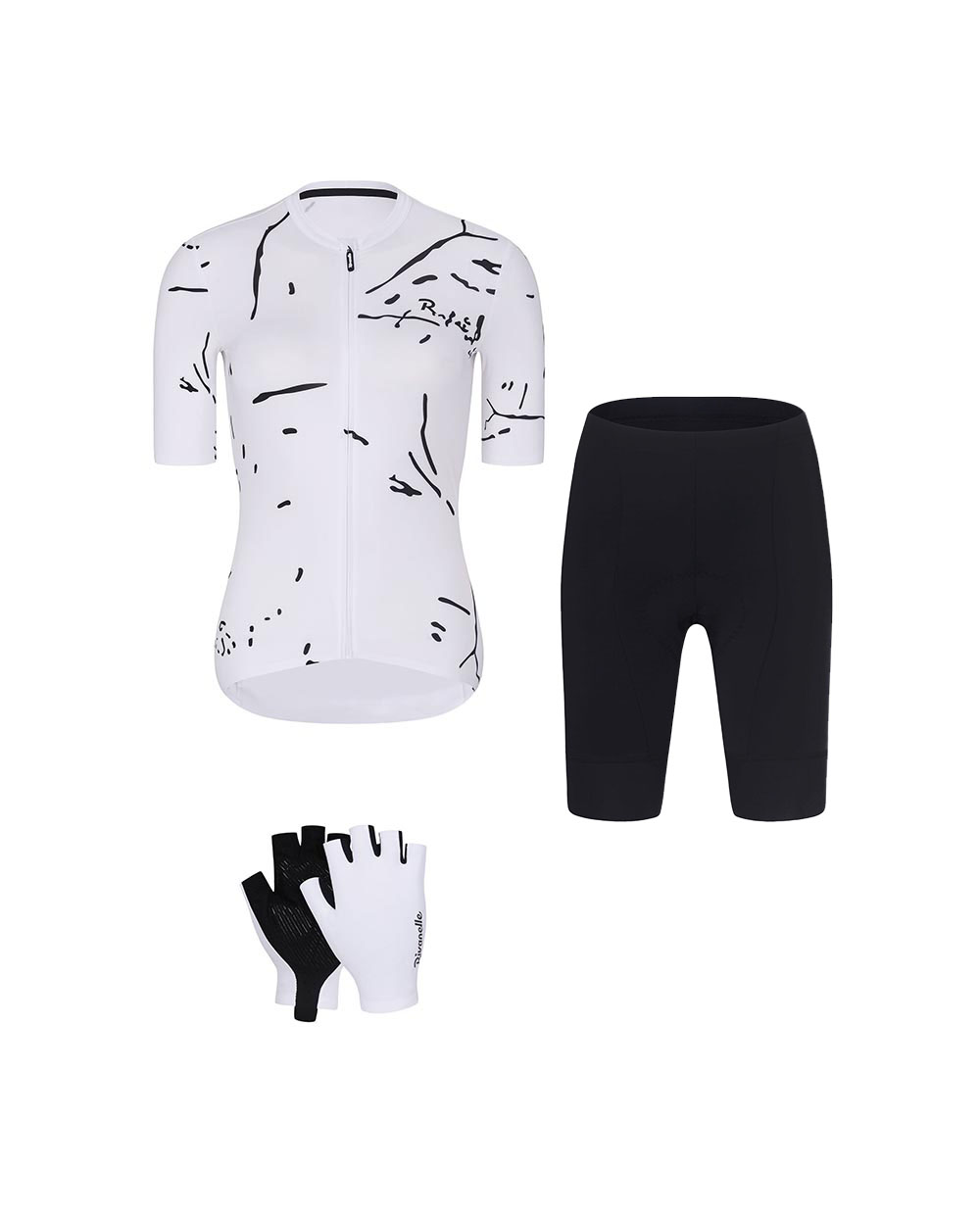 RIVANELLE Cyklistický mega set - PASSION - čierna/biela