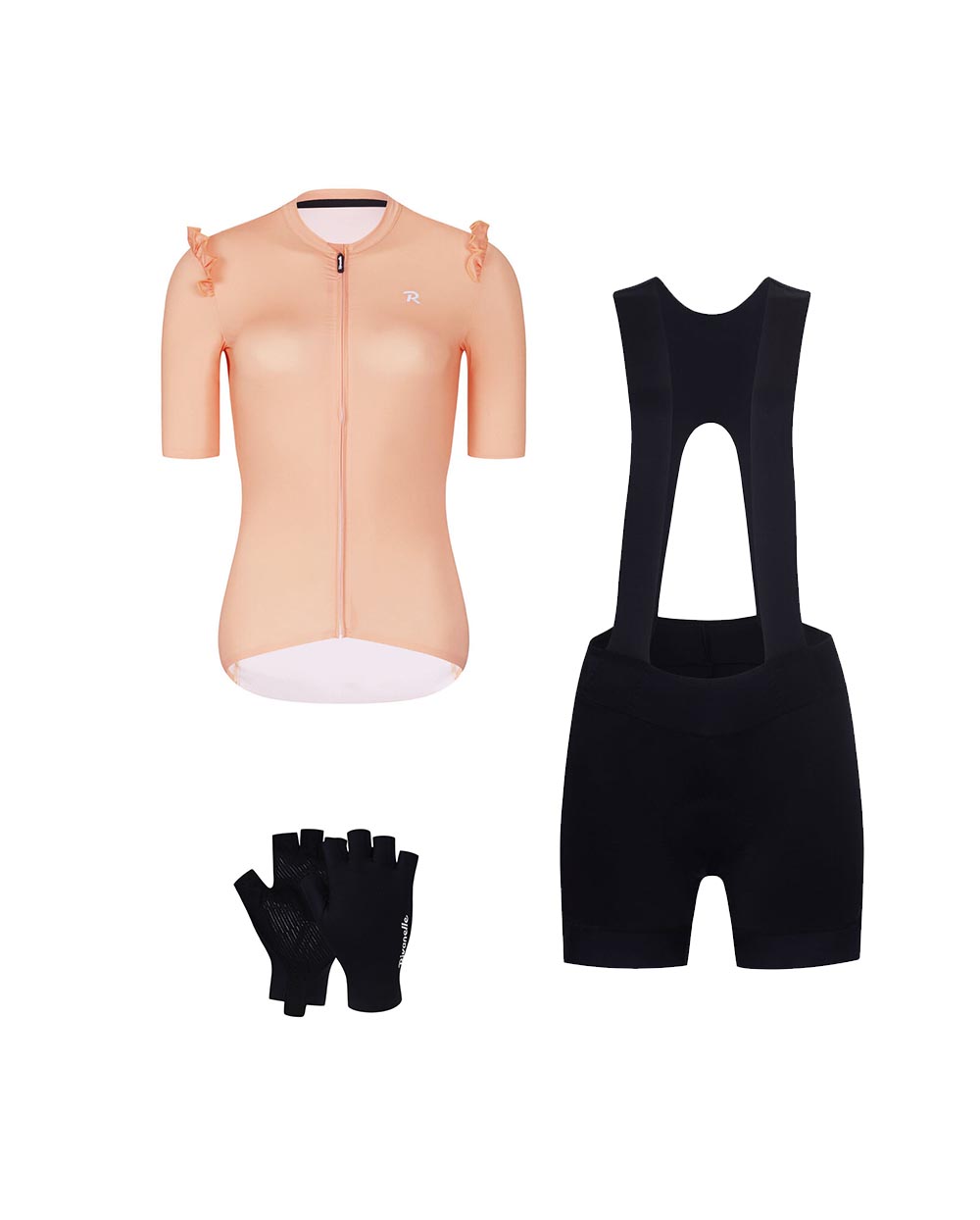 RIVANELLE Cyklistický mega set - ROMANCE - ružová/čierna