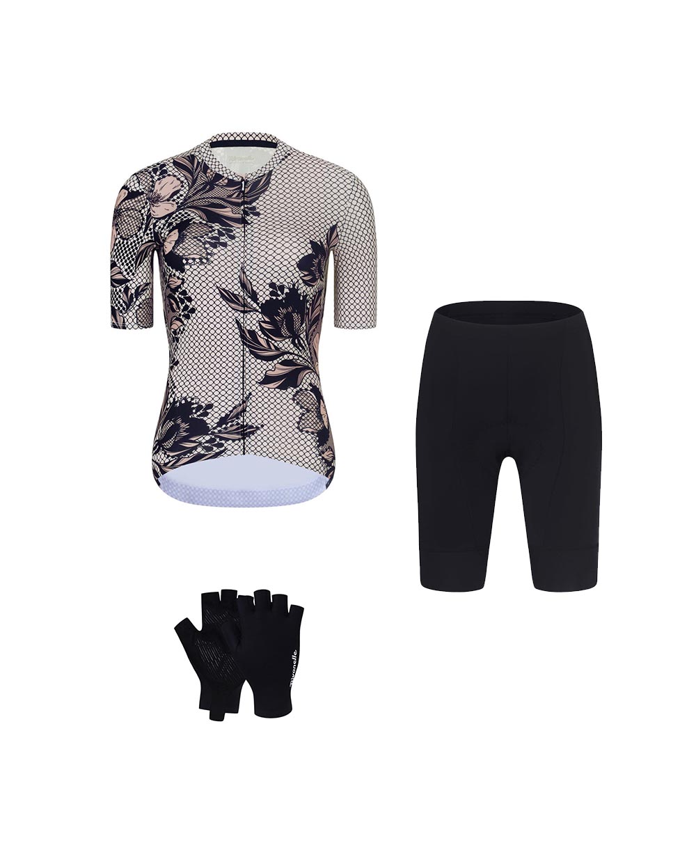 RIVANELLE Cyklistický mega set - BAROC - šedá/čierna