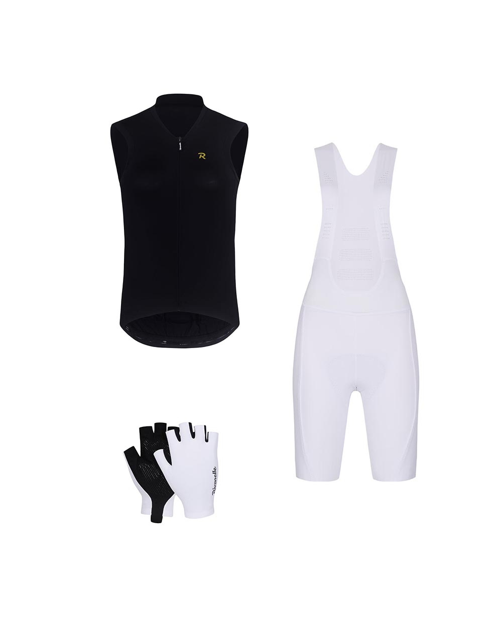 RIVANELLE Cyklistický mega set - PURE - čierna/biela