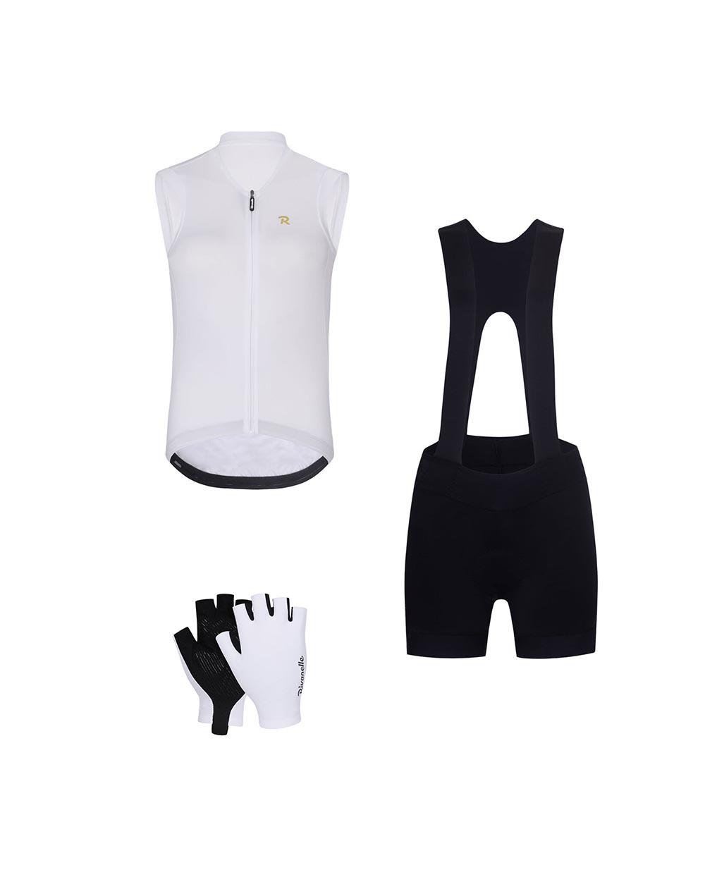 RIVANELLE Cyklistický mega set - PURE - čierna/biela