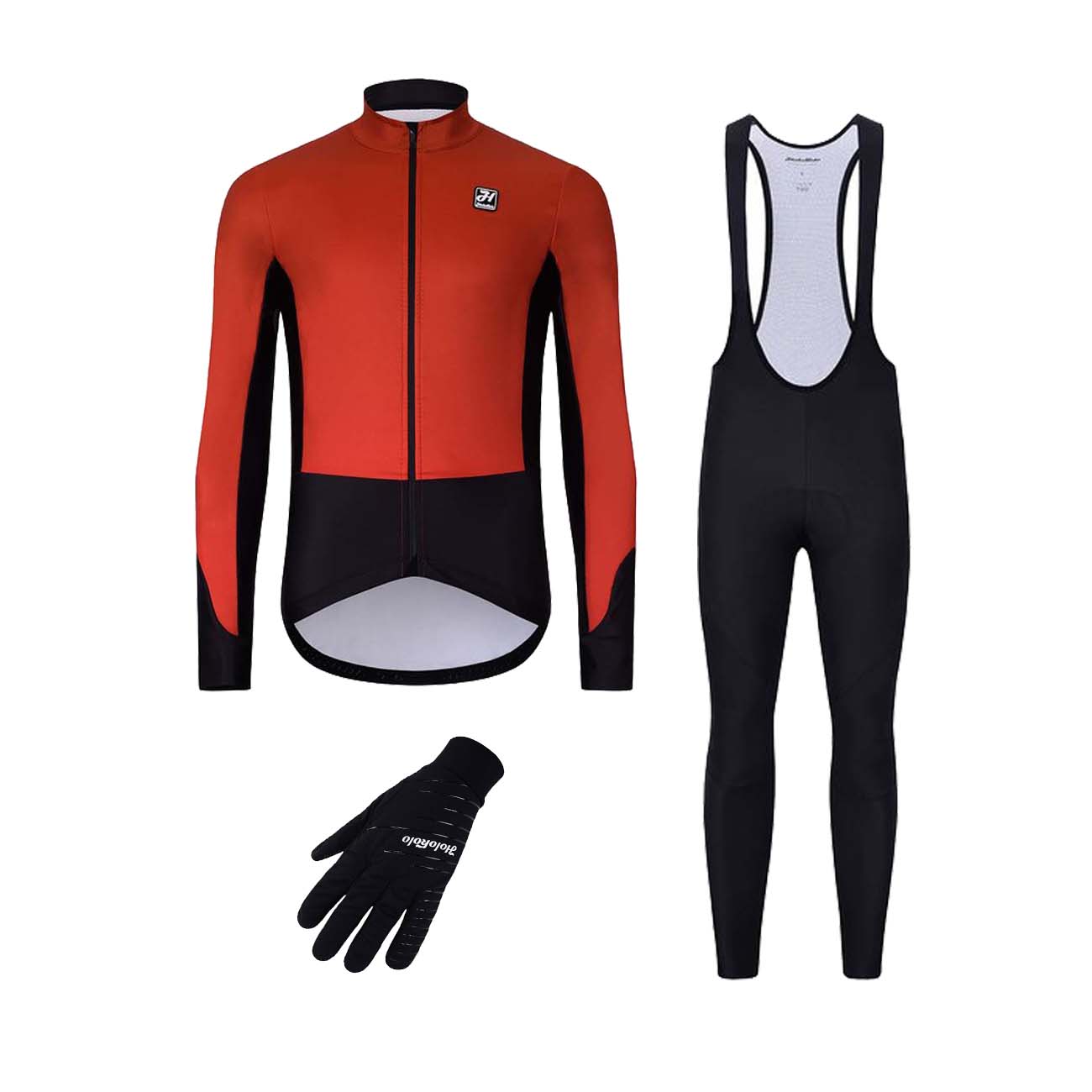 HOLOKOLO Cyklistický mega set - CLASSIC - čierna/červená