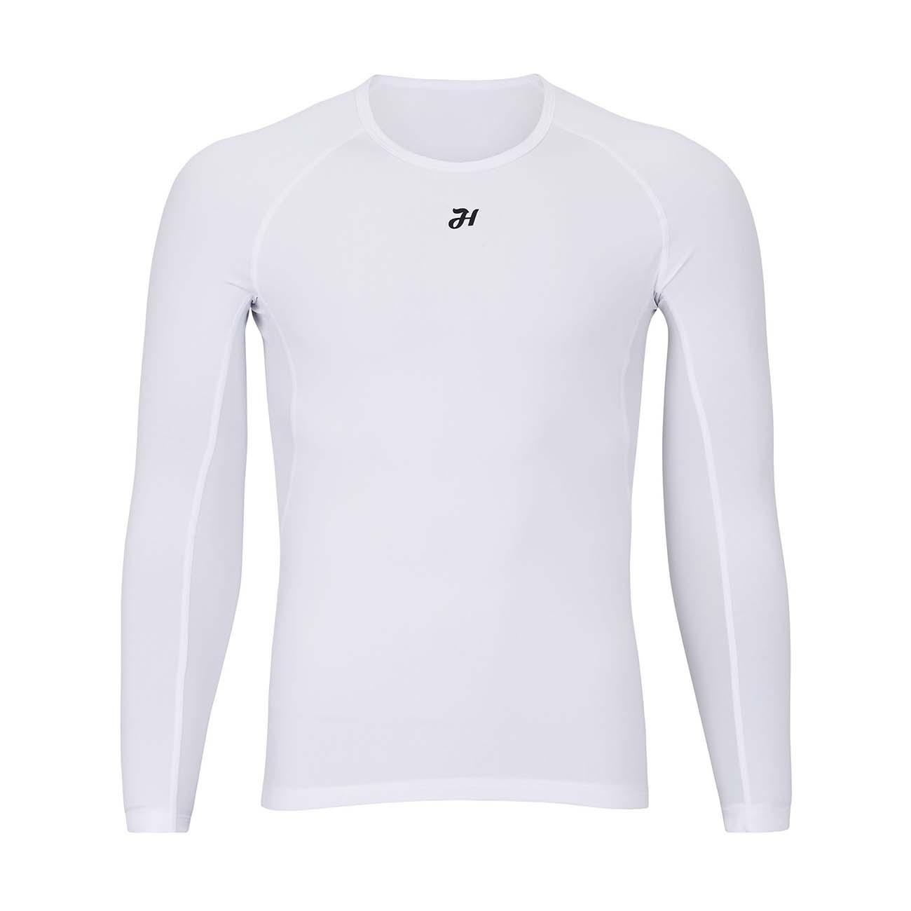 HOLOKOLO Cyklistické tričko s dlhým rukávom - WINTER BASE LAYER - biela XL