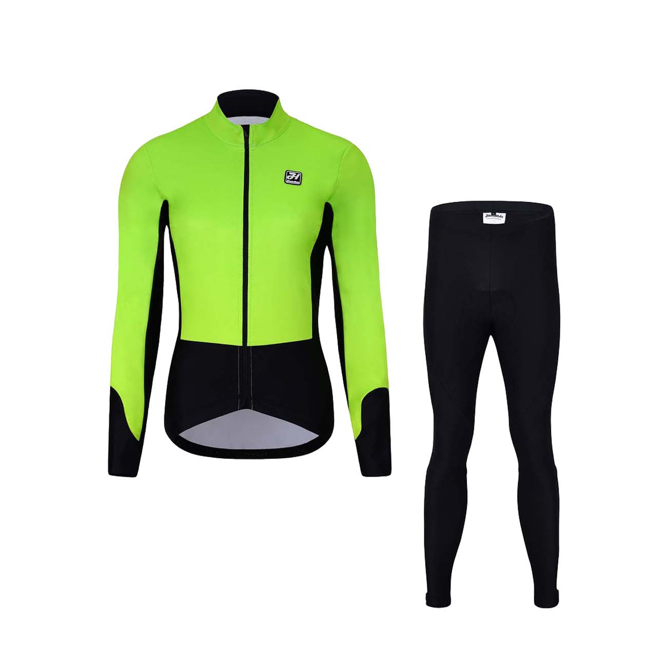 
                HOLOKOLO Cyklistická zimná bunda a nohavice - CLASSIC LADY - svetlo zelená/čierna
            
