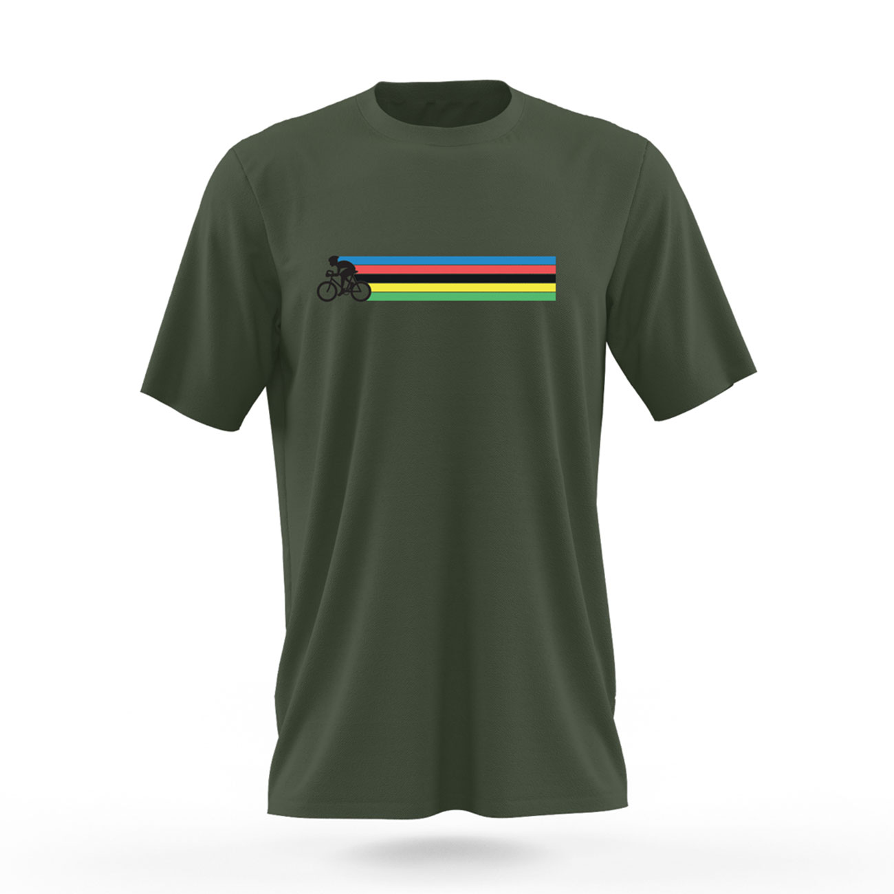 E-shop NU. BY HOLOKOLO Cyklistické tričko s krátkym rukávom - A GAME - viacfarebná/zelená