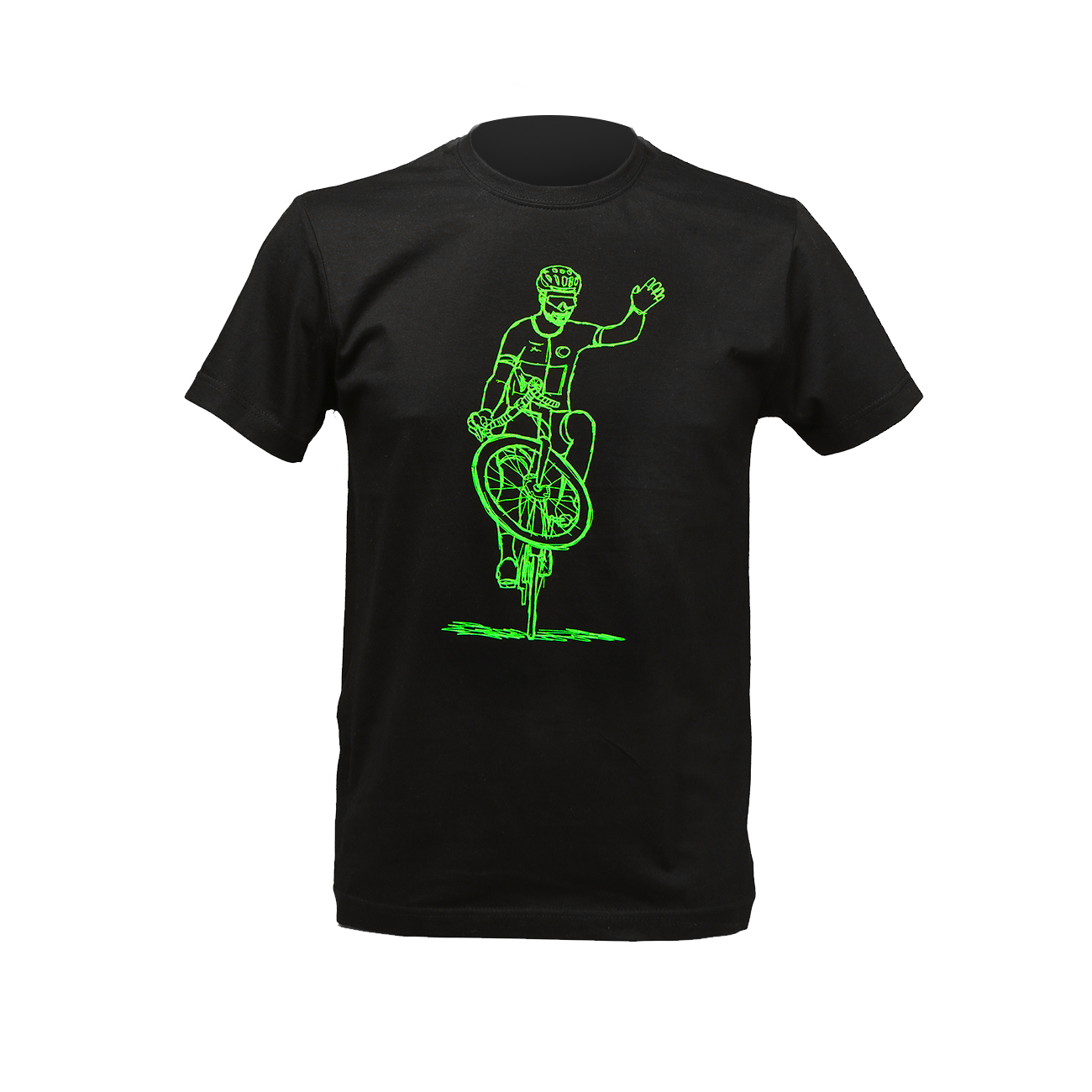
                NU. BY HOLOKOLO Cyklistické tričko s krátkym rukávom - LE TOUR ON THE WHEEL - čierna
            