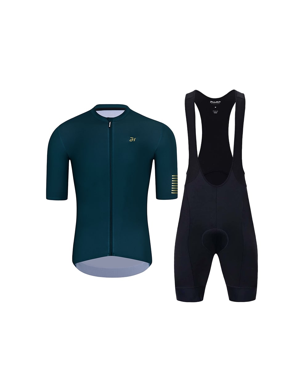 
                HOLOKOLO Cyklistický krátky dres a krátke nohavice - VICTORIOUS GOLD  - zelená/čierna
            