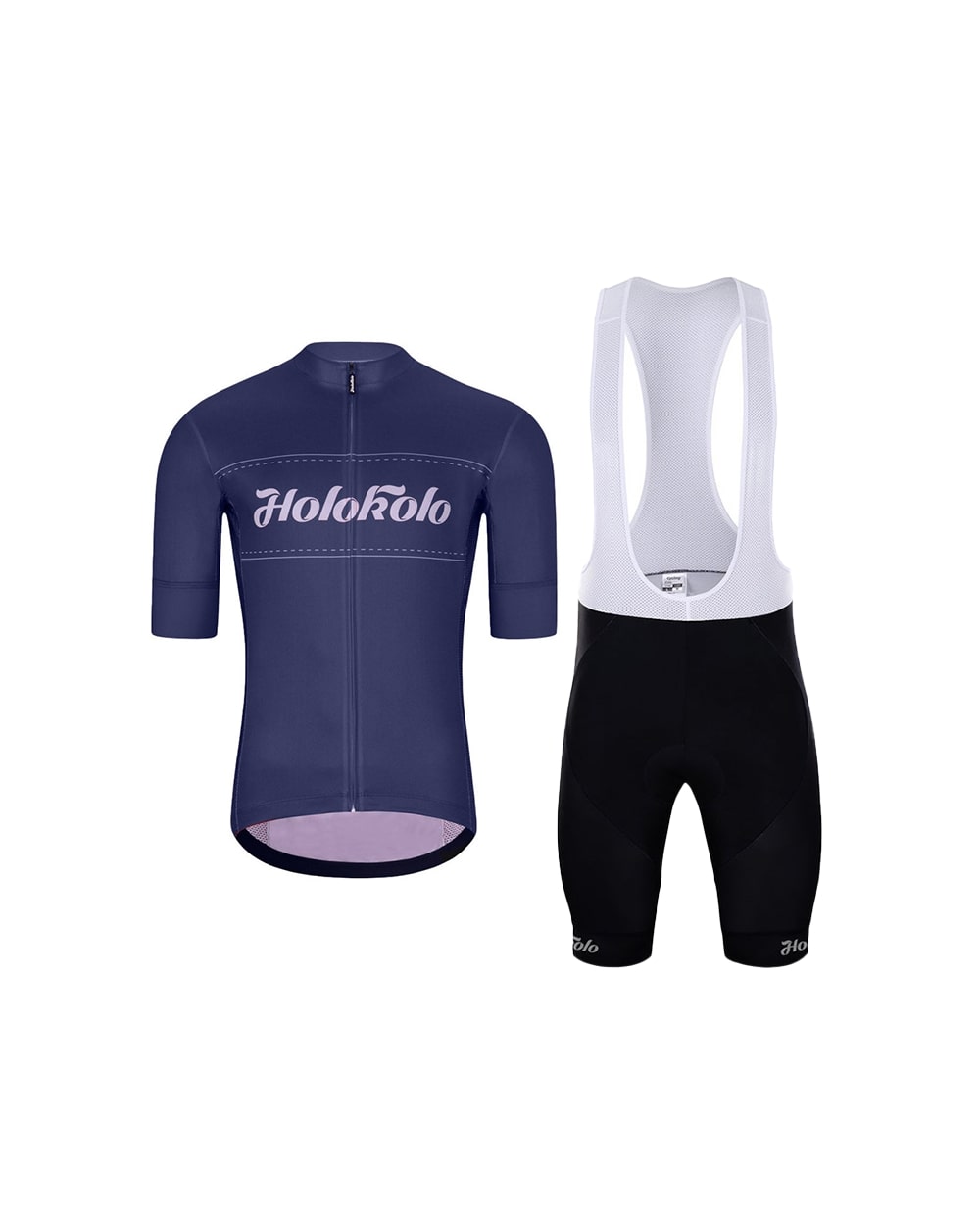 
                HOLOKOLO Cyklistický krátky dres a krátke nohavice - GEAR UP  - čierna/modrá
            