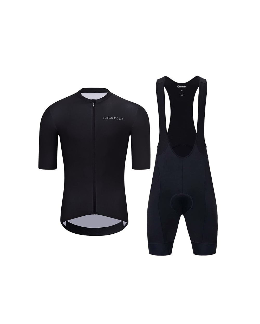 HOLOKOLO Cyklistický krátky dres a krátke nohavice - OCTOPUS - biela/čierna