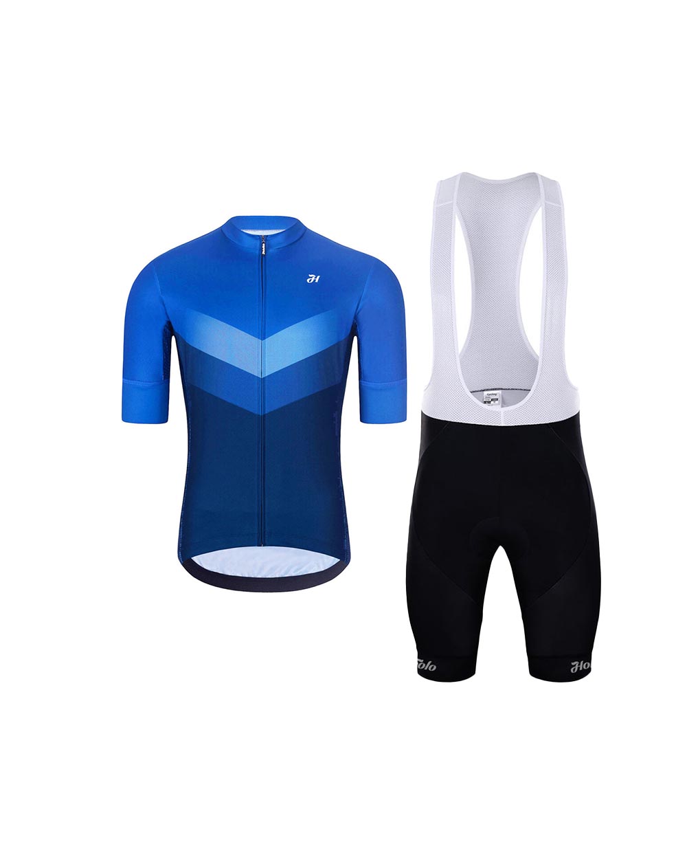 HOLOKOLO Cyklistický krátky dres a krátke nohavice - Holokolo ARROW II + - čierna/modrá