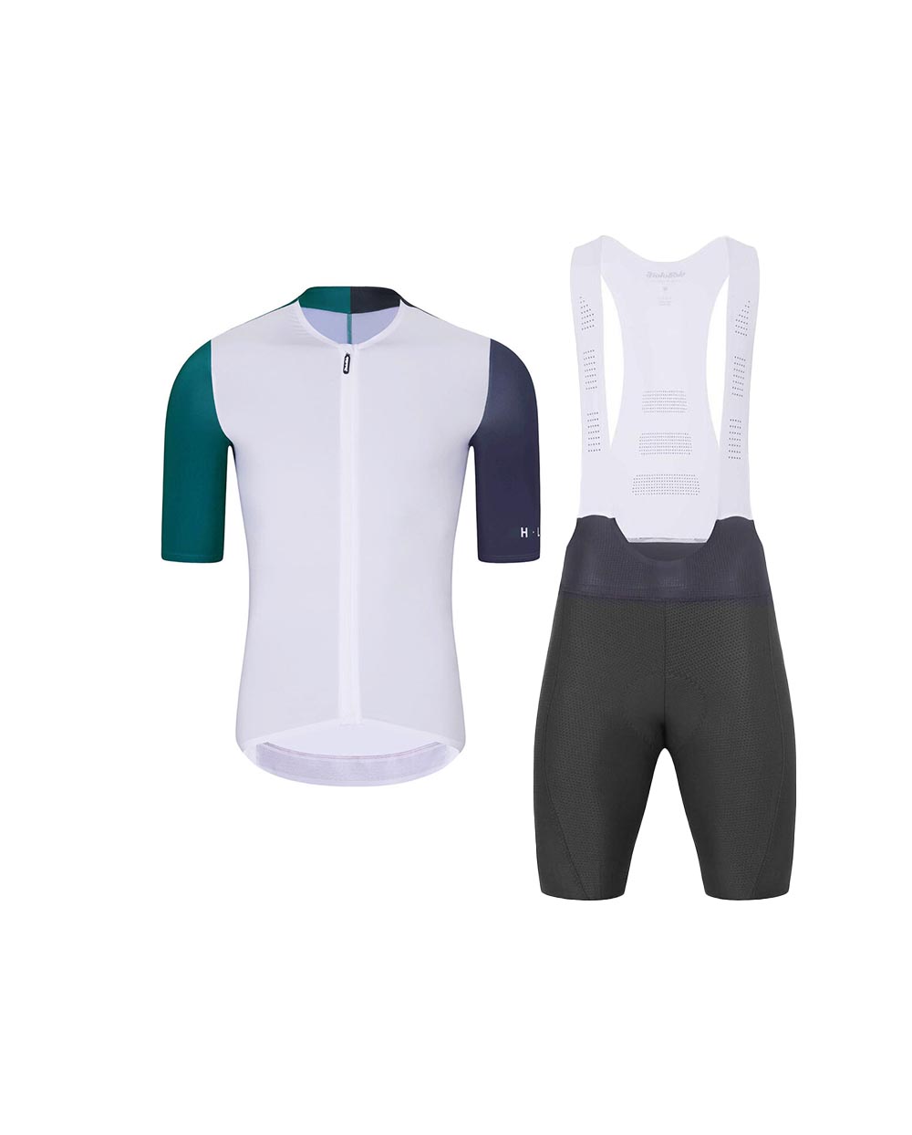 HOLOKOLO Cyklistický krátky dres a krátke nohavice - PERFORMANCE - biela/fialová