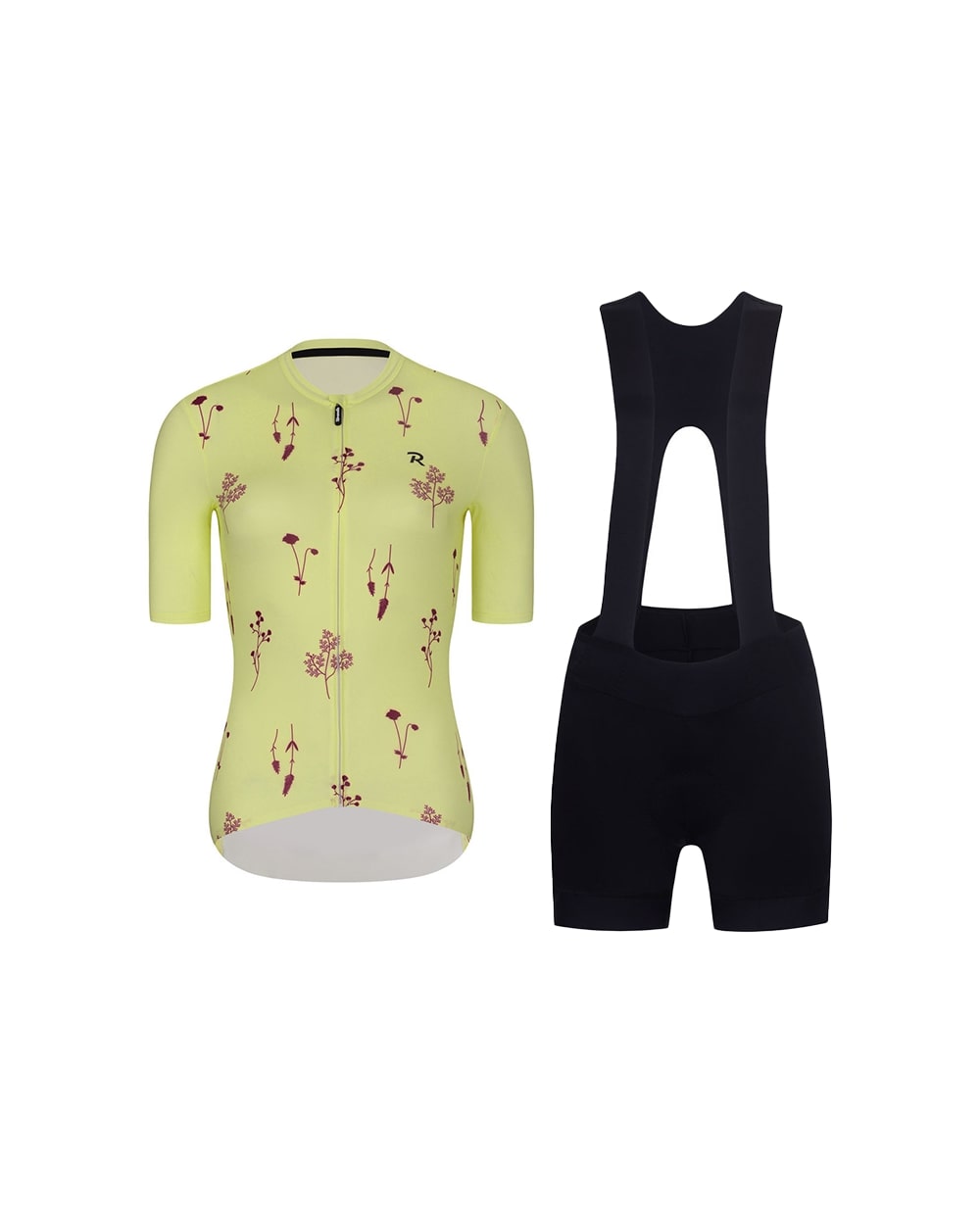 RIVANELLE BY HOLOKOLO Cyklistický krátky dres a krátke nohavice - METTLE LADY  - žltá/čierna