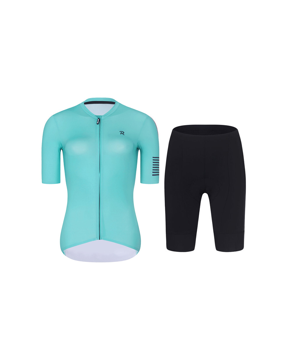 RIVANELLE BY HOLOKOLO Cyklistický krátky dres a krátke nohavice - VICTORIOUS ELITE - tyrkysová/čierna
