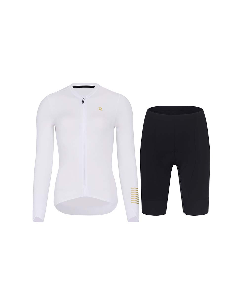 HOLOKOLO Cyklistický krátky dres a krátke nohavice - VICTORIOUS ELITE - biela/čierna