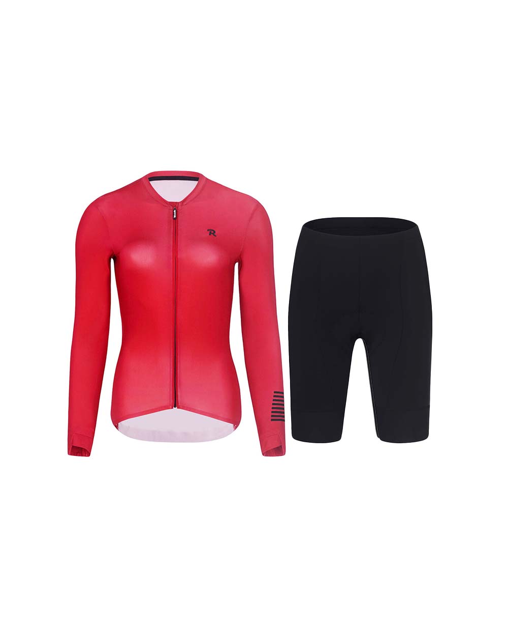 HOLOKOLO Cyklistický krátky dres a krátke nohavice - VICTORIOUS ELITE - čierna/červená