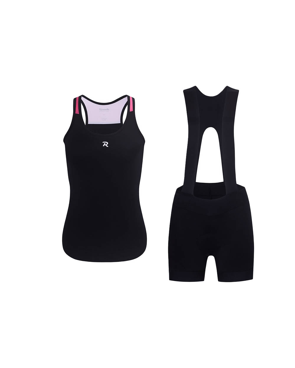 HOLOKOLO Cyklistický krátky dres a krátke nohavice - SPARK ELITE - čierna/ružová