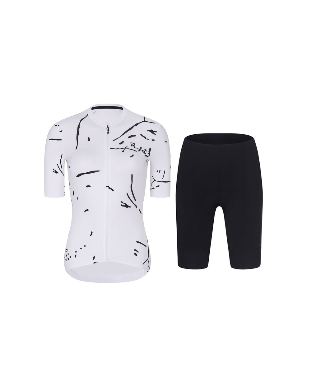 RIVANELLE BY HOLOKOLO Cyklistický krátky dres a krátke nohavice - PASSION - čierna/biela