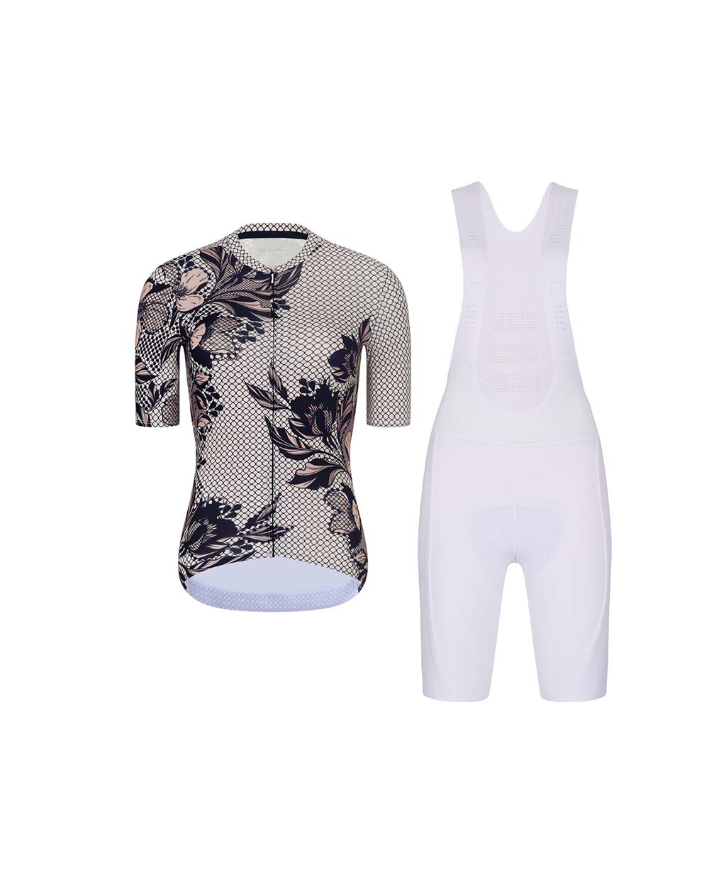 RIVANELLE BY HOLOKOLO Cyklistický krátky dres a krátke nohavice - BAROC - čierna/šedá