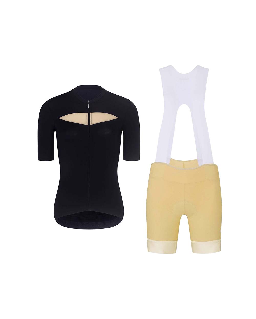 RIVANELLE BY HOLOKOLO Cyklistický krátky dres a krátke nohavice - GLAMOR - čierna/béžová