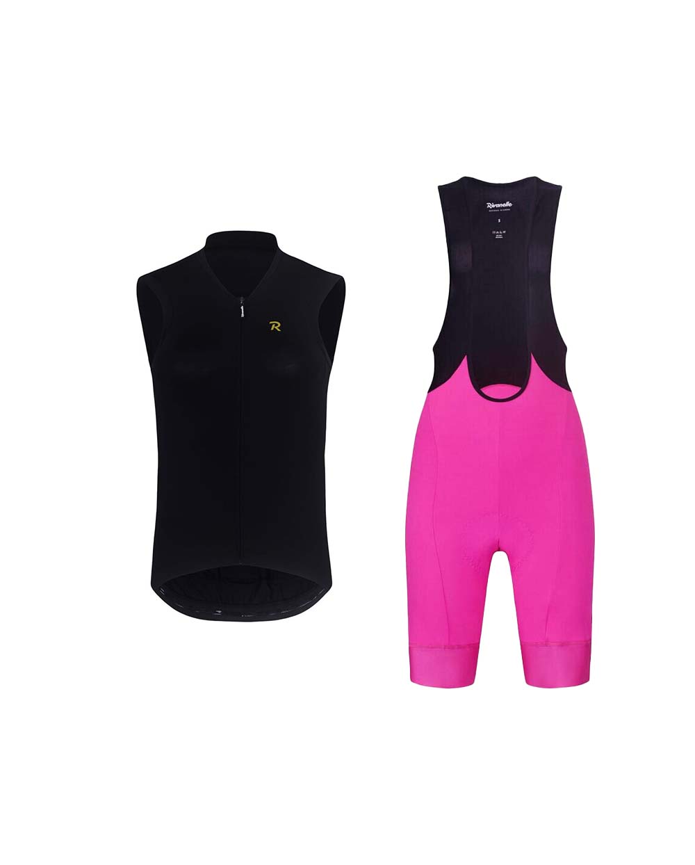 RIVANELLE BY HOLOKOLO Cyklistický krátky dres a krátke nohavice - PURE - ružová/čierna