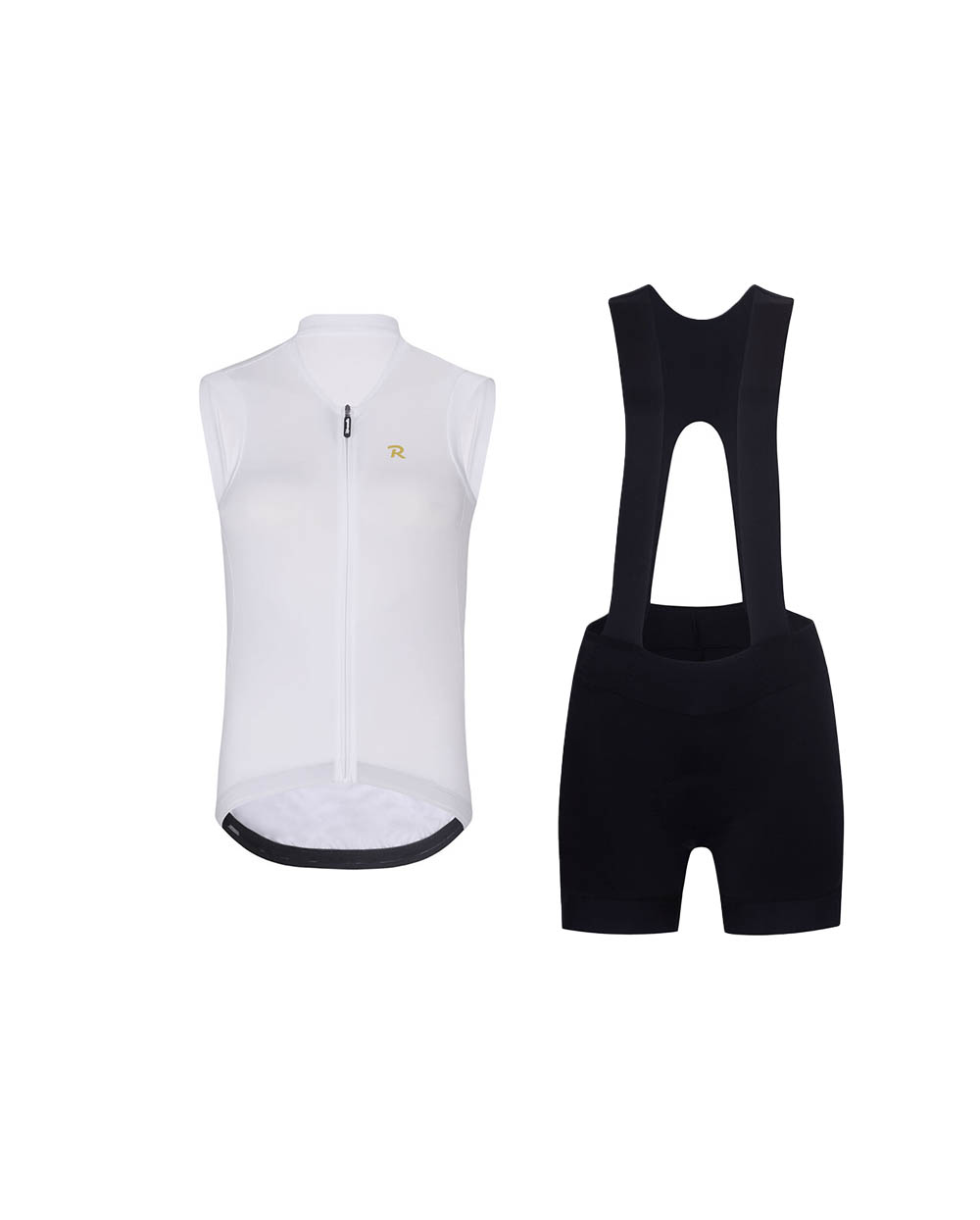 RIVANELLE BY HOLOKOLO Cyklistický krátky dres a krátke nohavice - PURE - biela/čierna