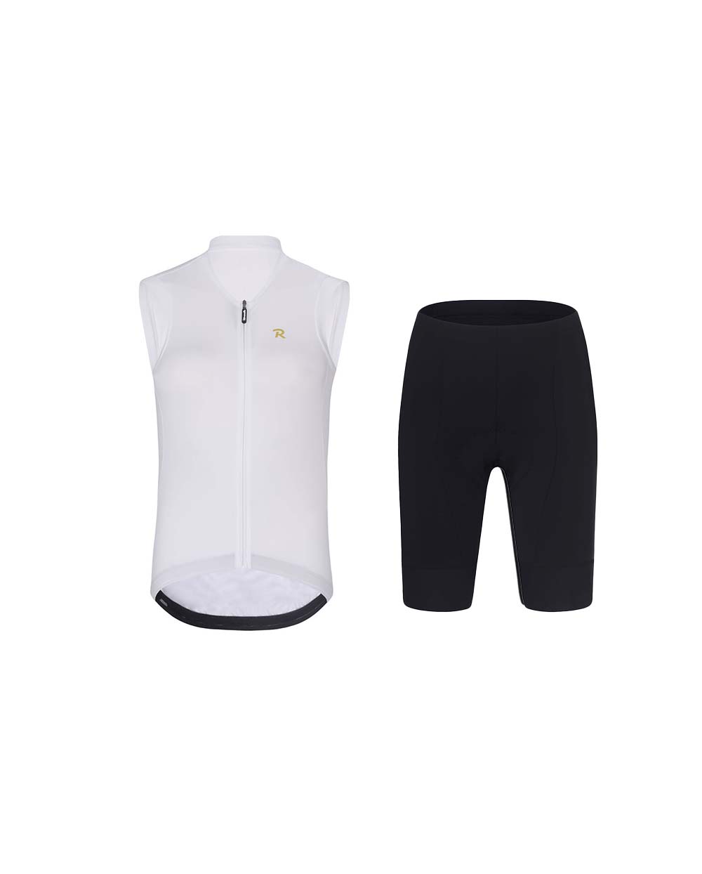 RIVANELLE BY HOLOKOLO Cyklistický krátky dres a krátke nohavice - PURE - čierna/biela