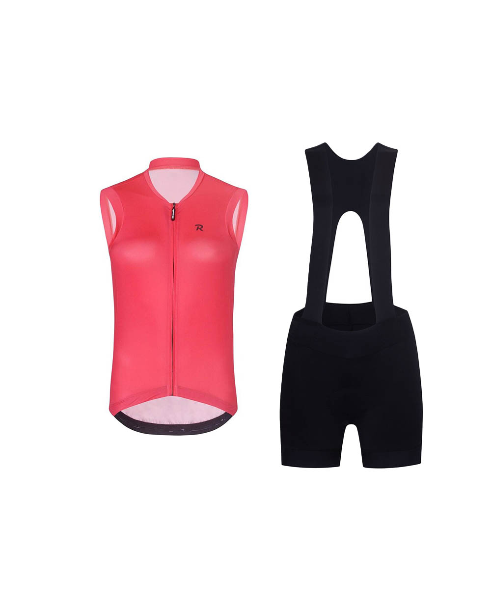 RIVANELLE BY HOLOKOLO Cyklistický krátky dres a krátke nohavice - Rivanelle by Holokol - čierna/ružová
