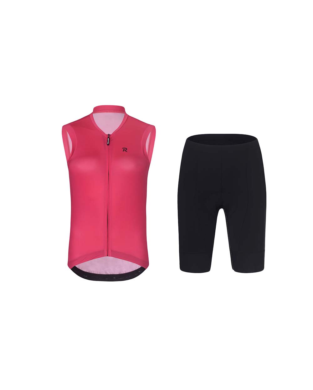RIVANELLE BY HOLOKOLO Cyklistický krátky dres a krátke nohavice - PURE - ružová/čierna