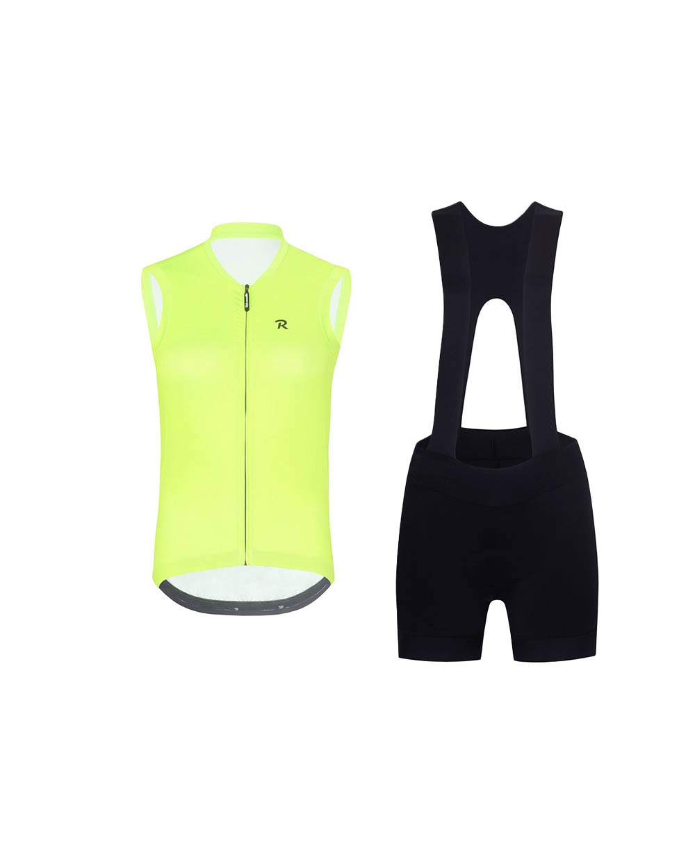 RIVANELLE BY HOLOKOLO Cyklistický krátky dres a krátke nohavice - PURE - žltá/čierna