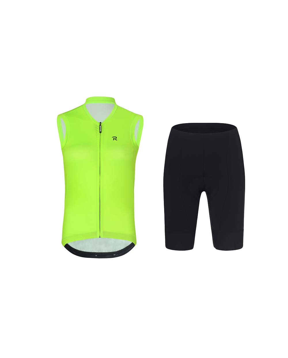 RIVANELLE BY HOLOKOLO Cyklistický krátky dres a krátke nohavice - PURE - čierna/žltá
