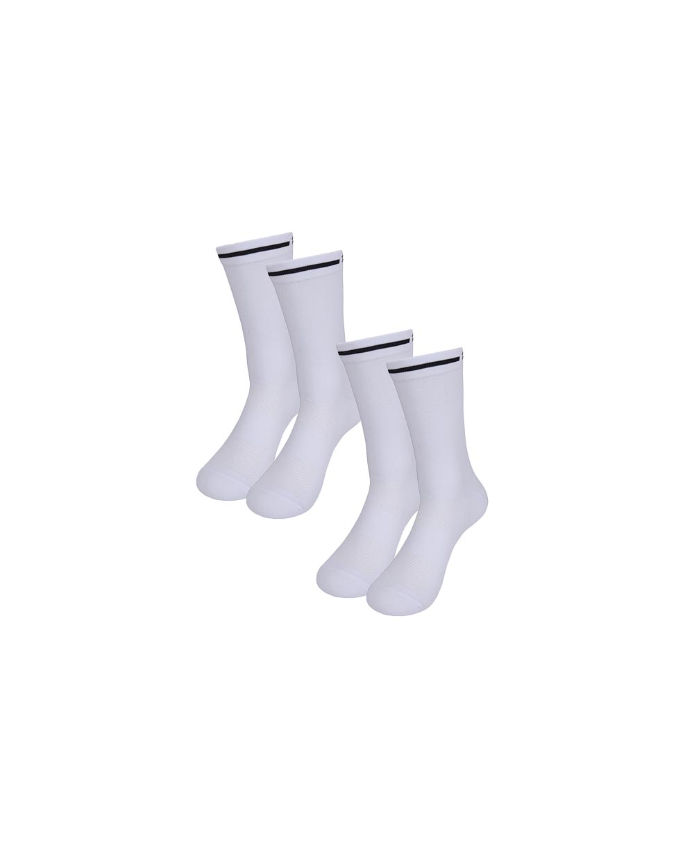 RIVANELLE Cyklistické ponožky klasické - VELON 2PAK - biela