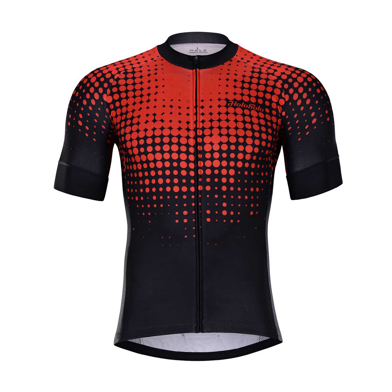 HOLOKOLO Cyklistický dres s krátkym rukávom - FROSTED - červená/čierna 2XS