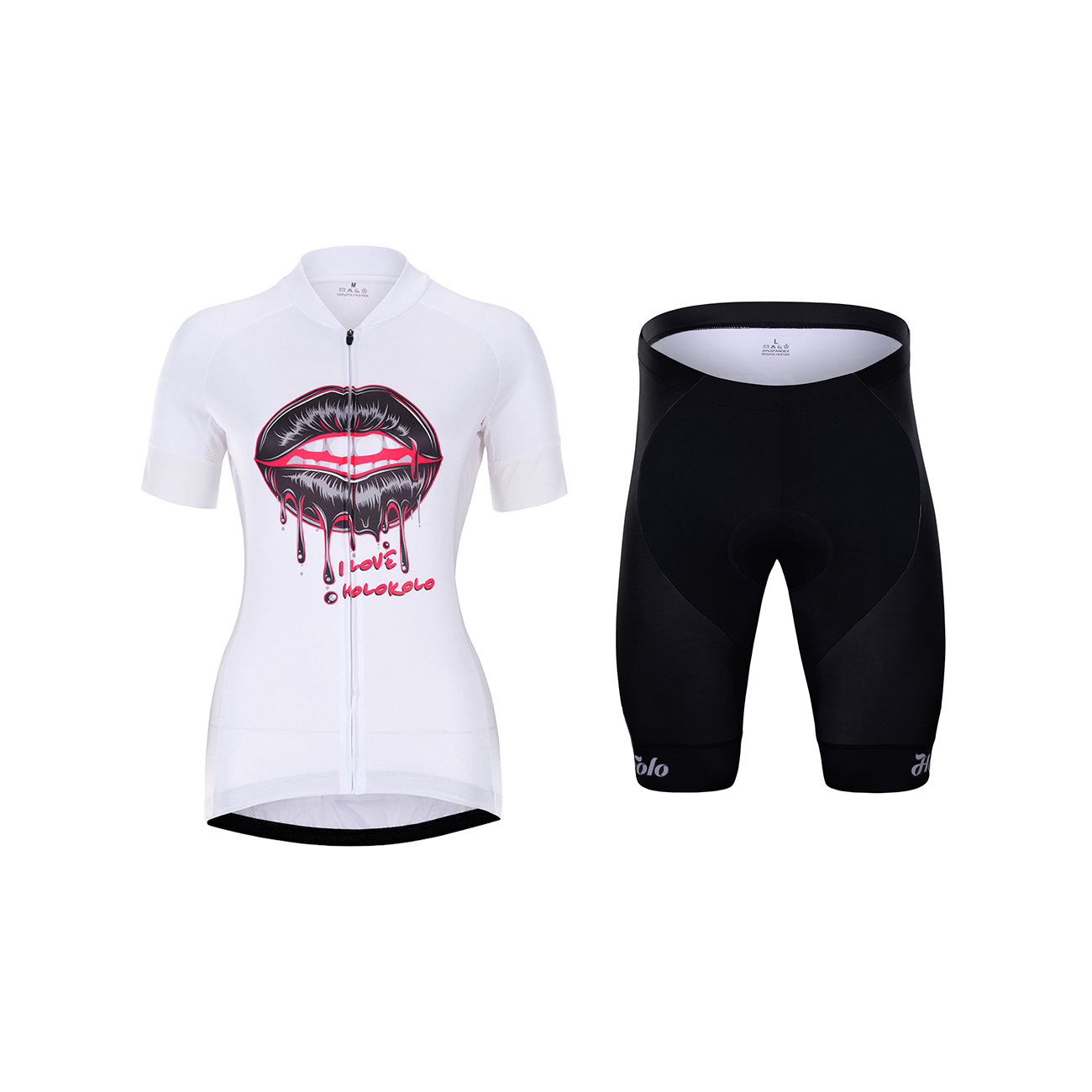 
                HOLOKOLO Cyklistický krátky dres a krátke nohavice - CASSIS LADY - viacfarebná/biela
            