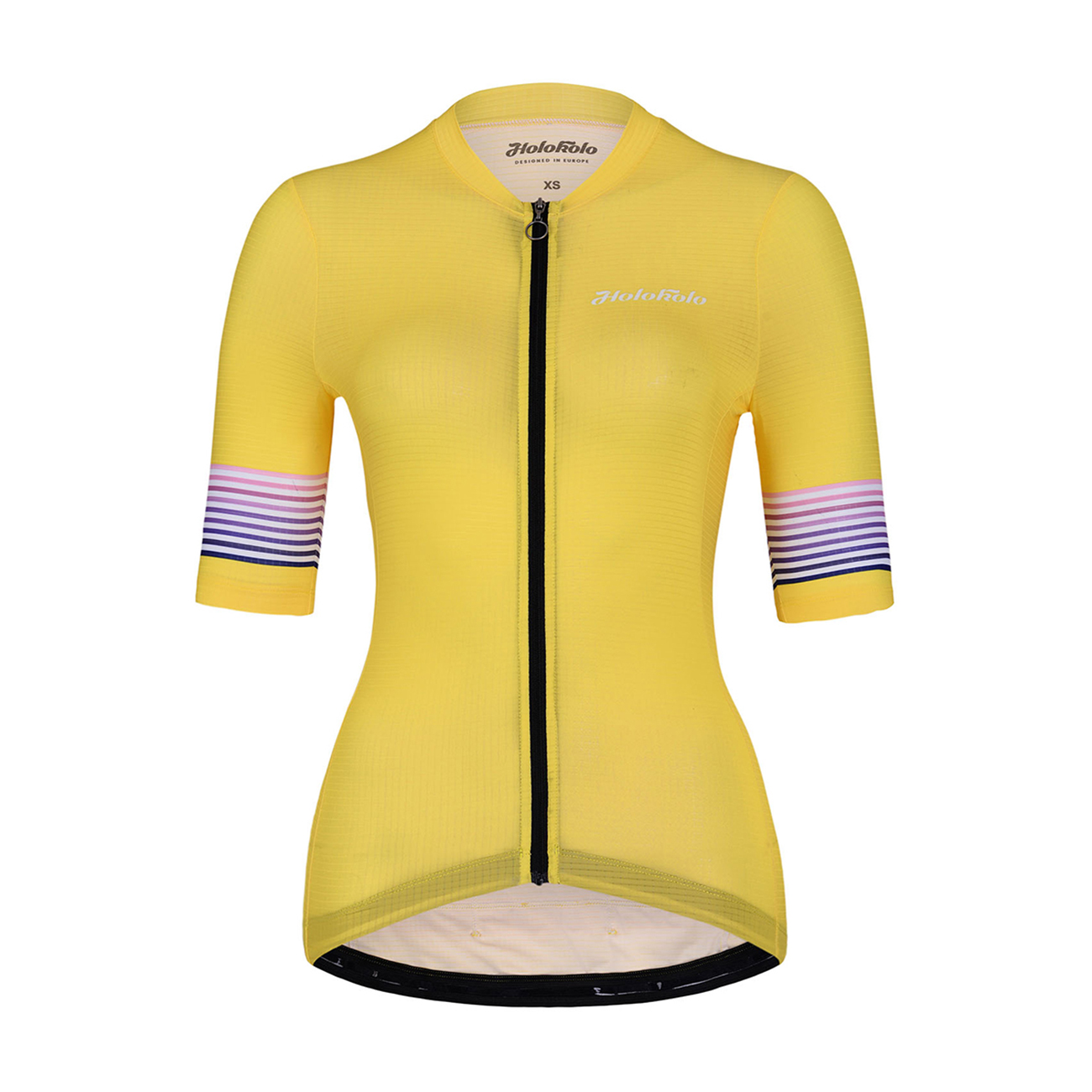 
                HOLOKOLO Cyklistický dres s krátkym rukávom - RAINBOW LADY - žltá
            