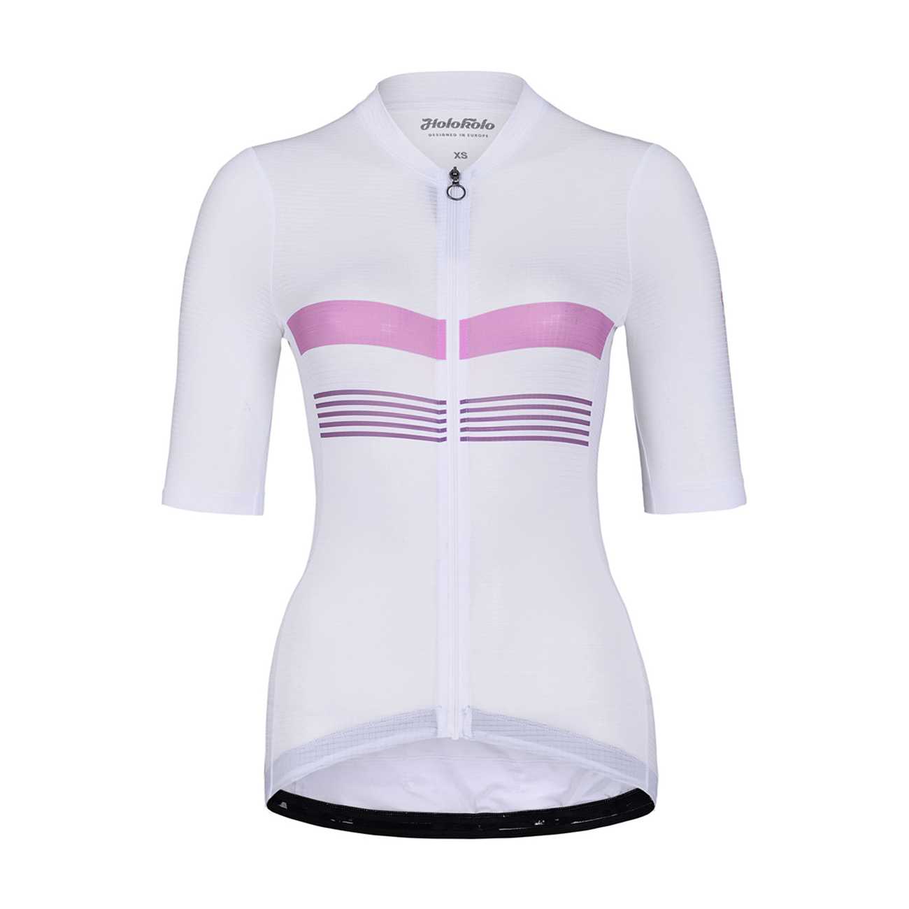 
                HOLOKOLO Cyklistický dres s krátkym rukávom - SPORTY LADY - biela/ružová XS
            
