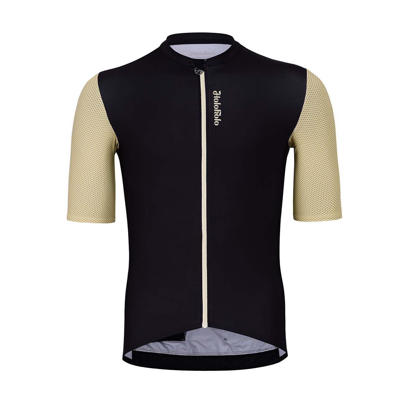 
                HOLOKOLO Cyklistický dres s krátkym rukávom - RELIABLE ELITE - béžová/čierna 4XL
            