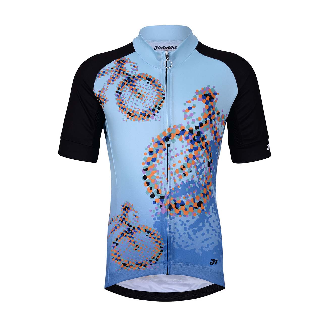 
                HOLOKOLO Cyklistický dres s krátkym rukávom - BIKERS KIDS - čierna/modrá
            