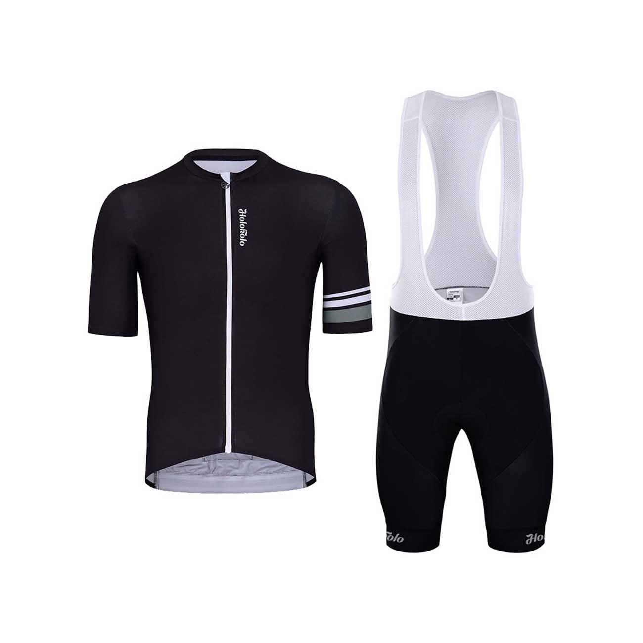 
                HOLOKOLO Cyklistický krátky dres a krátke nohavice - CONTENT ELITE - čierna
            