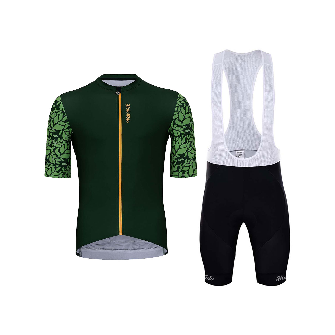 
                HOLOKOLO Cyklistický krátky dres a krátke nohavice - CONSCIOUS ELITE - zelená/čierna
            