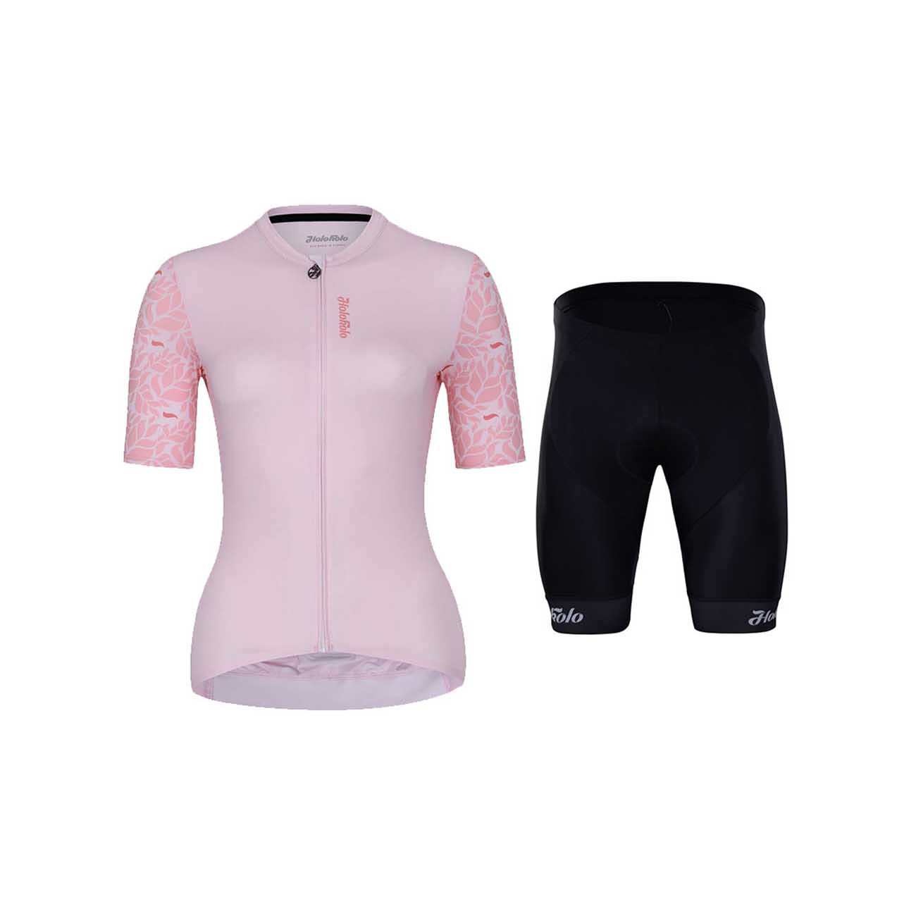 
                HOLOKOLO Cyklistický krátky dres a krátke nohavice - TENDER ELITE LADY - ružová/čierna
            