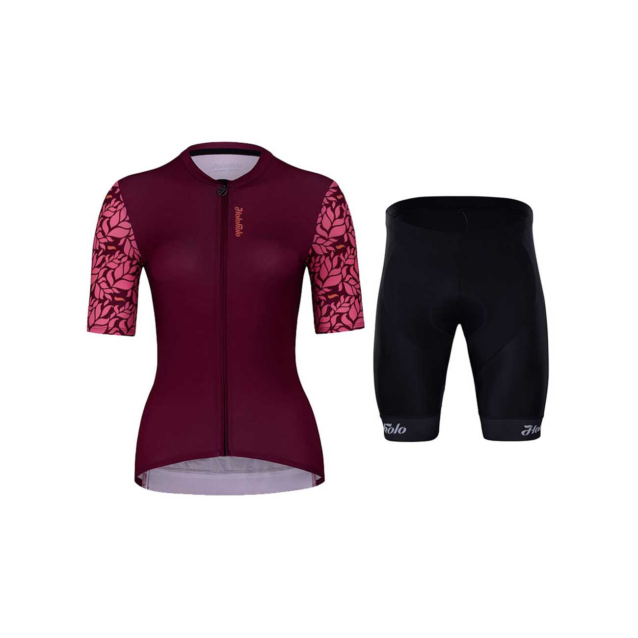 
                HOLOKOLO Cyklistický krátky dres a krátke nohavice - GLORIOUS ELITE LADY - čierna/fialová/ružová
            