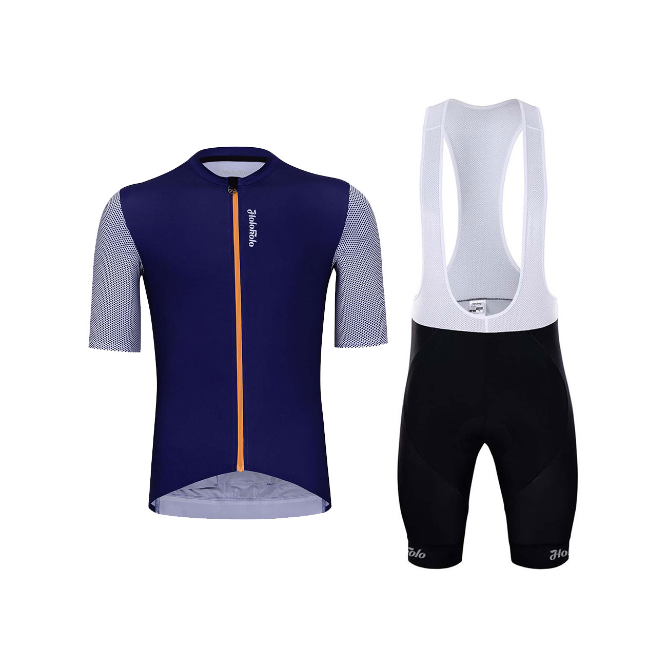 
                HOLOKOLO Cyklistický krátky dres a krátke nohavice - GLAD ELITE - čierna/modrá
            